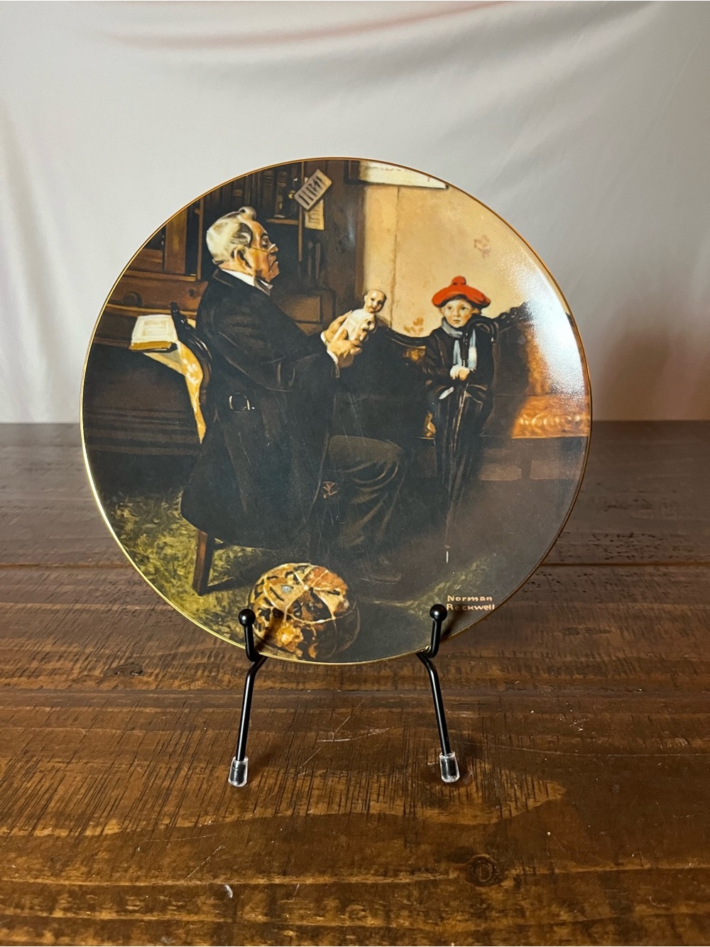 Norman Rockwell Decorative Collectible Plate - Multicolor